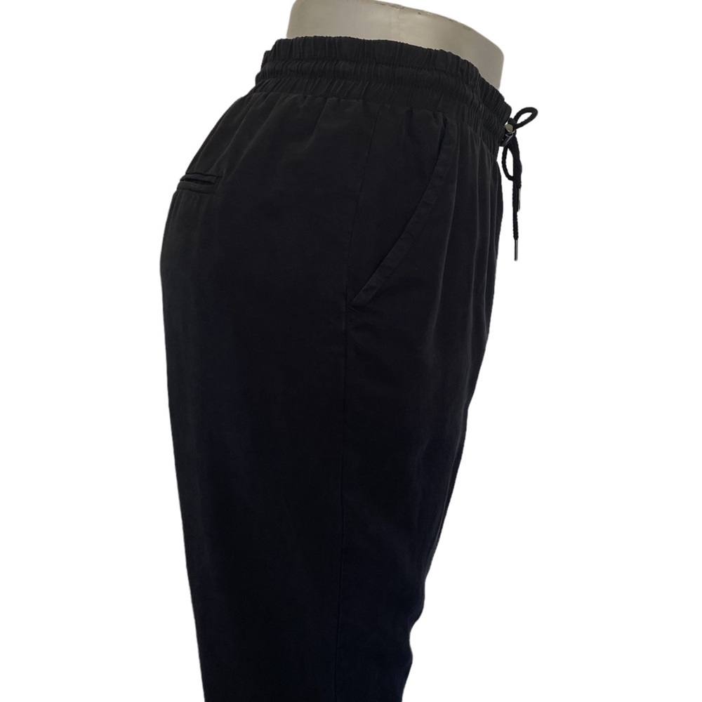 Silky Black Joggers Size Large/Extra Large